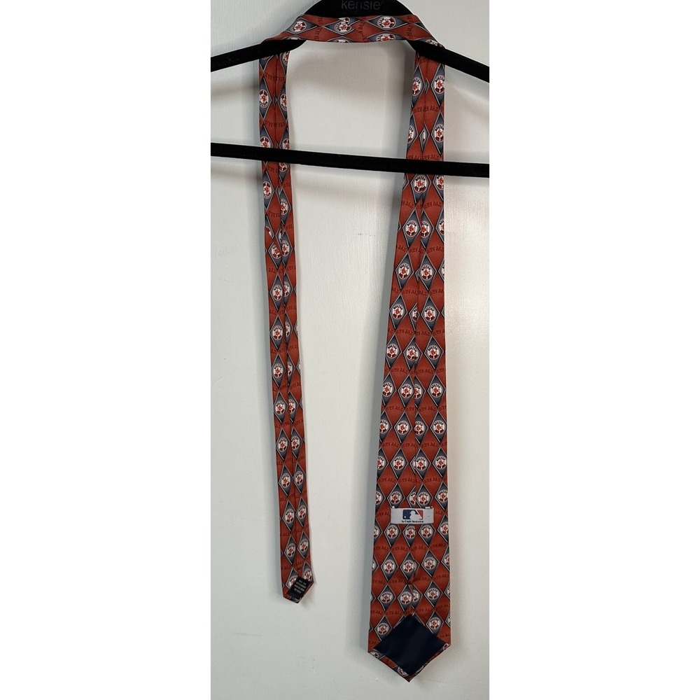 Boston Red Sox Logo Eagle Neckwear Men's 100% Silk Neck Tie‎ MLB Baseball - Picture 4 of 5